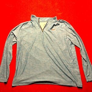 Light Blue Nike Dri-Fit Pullover